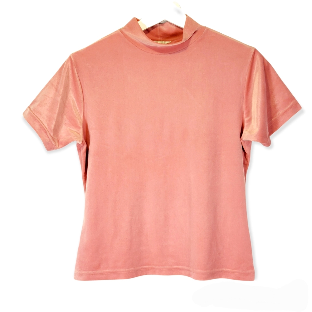 Vintage Holt Renfrew Velour Short Sleeve Crop Top
